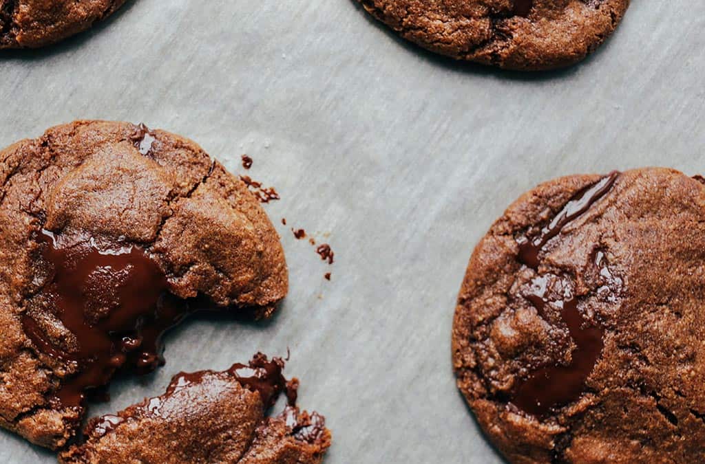 Glutenvrije koekjes met chocola vegan
