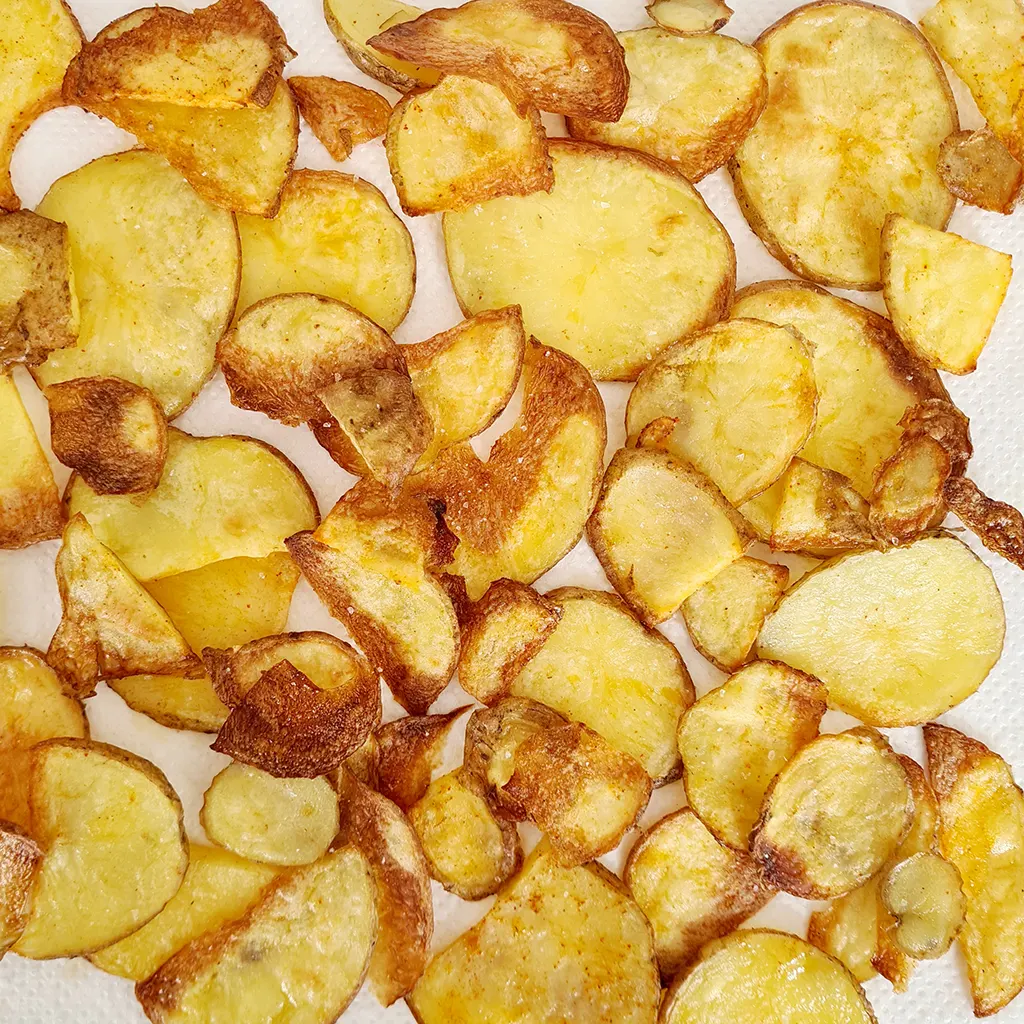 Chips maken uit de moestuin